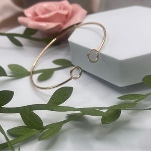 Gold Minimalist Bangle Bracelet